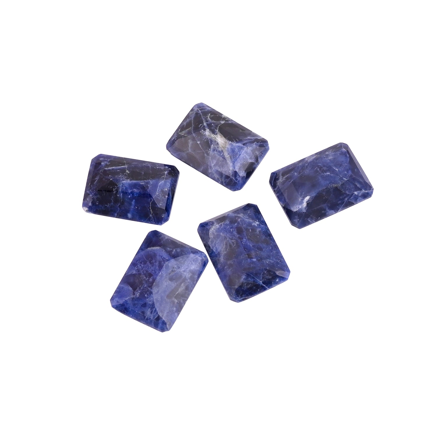 Natural Sodalite 22X16mm Octagon 5 Pcs 84.70 Cts Wholesale Gemstone Lot