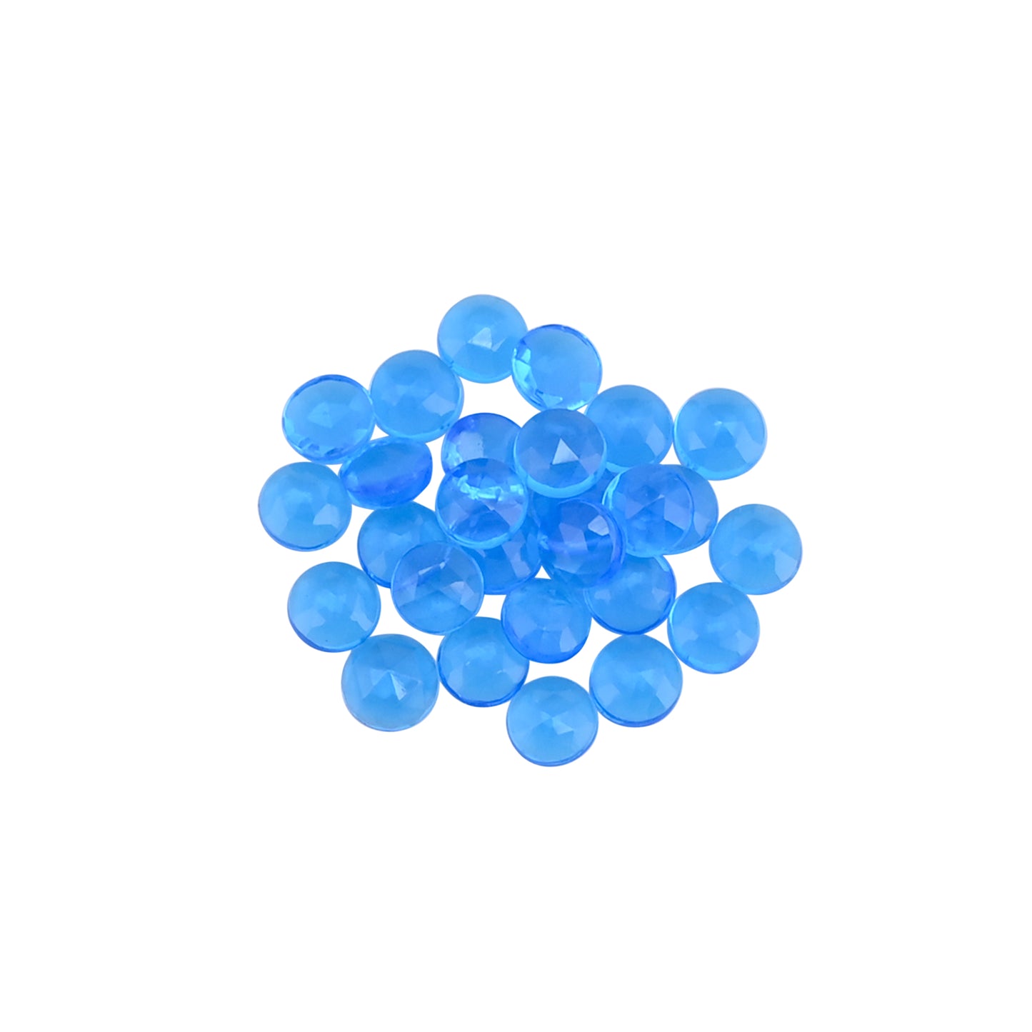 Blue Hydro 6mm Round 17.50 Cts 26 Pcs Wholesale Gemstone Lot