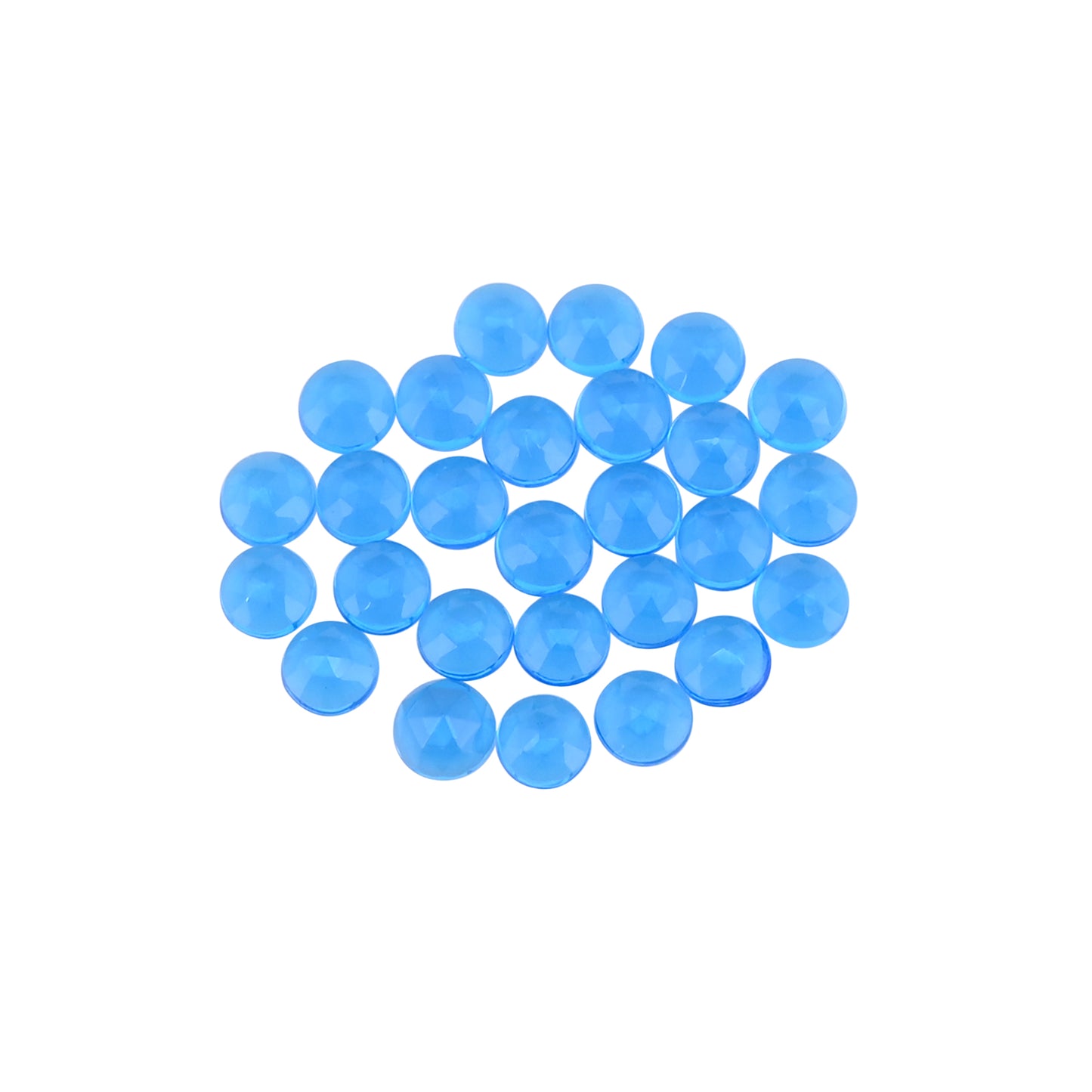Blue Hydro 6mm Round 17.50 Cts 26 Pcs Wholesale Gemstone Lot