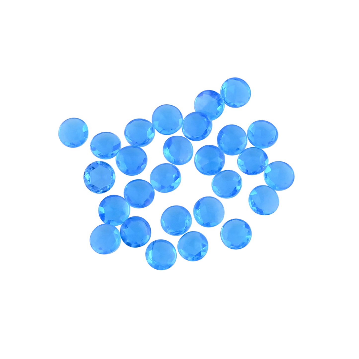 Blue Hydro 6mm Round 17.50 Cts 26 Pcs Wholesale Gemstone Lot