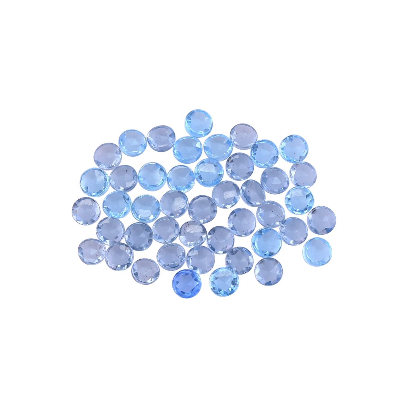 Sky Blue Topaz Hydro 6-7mm Cushion 61.40 Cts Gemstone Wholesale Lot