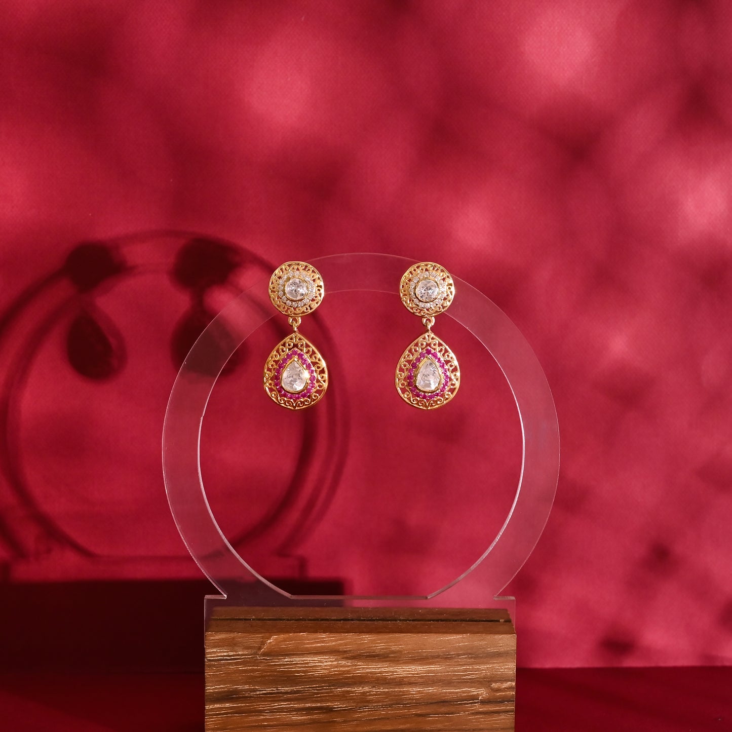 925 Silver Moissanite Dangle Earrings – Minimal CZ Drop