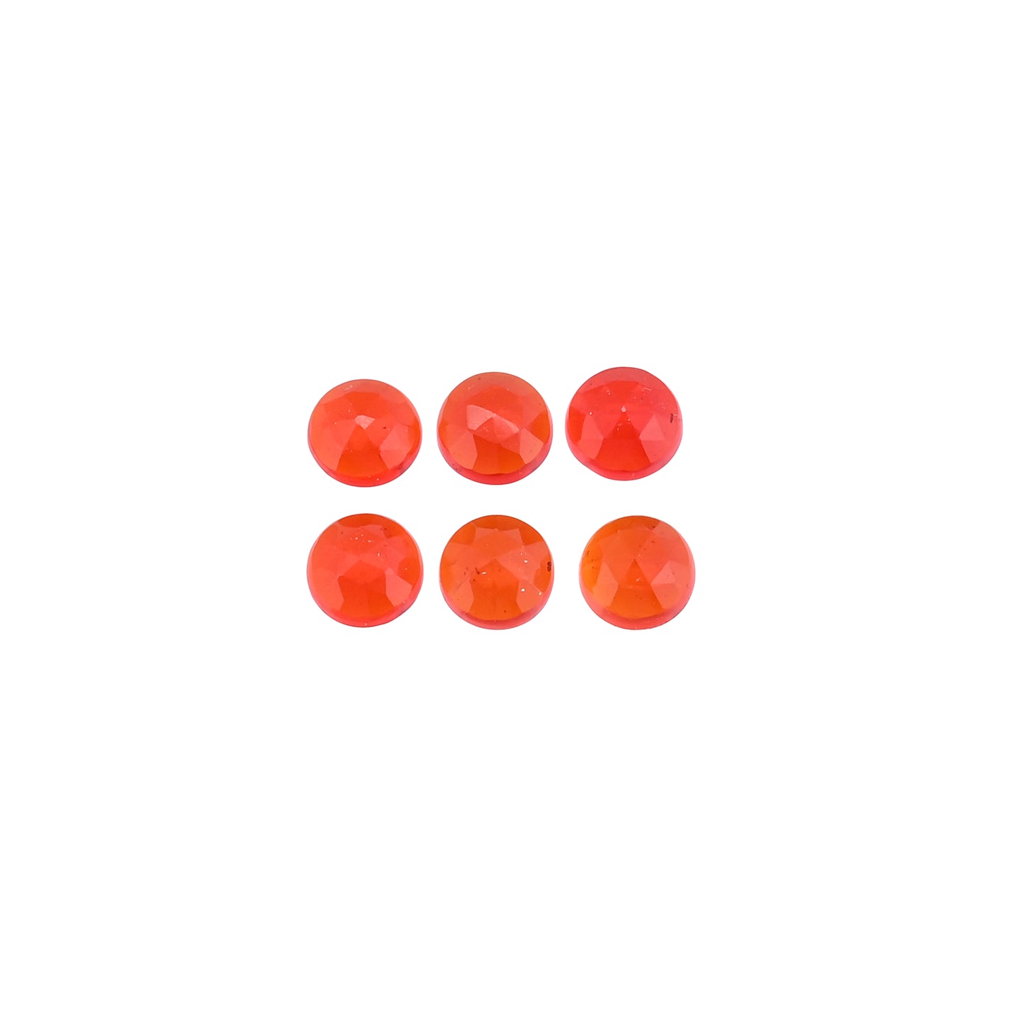 Red Hydro 6mm Round 5.45 Cts Wholesale 6 Pcs Gemstone Lot