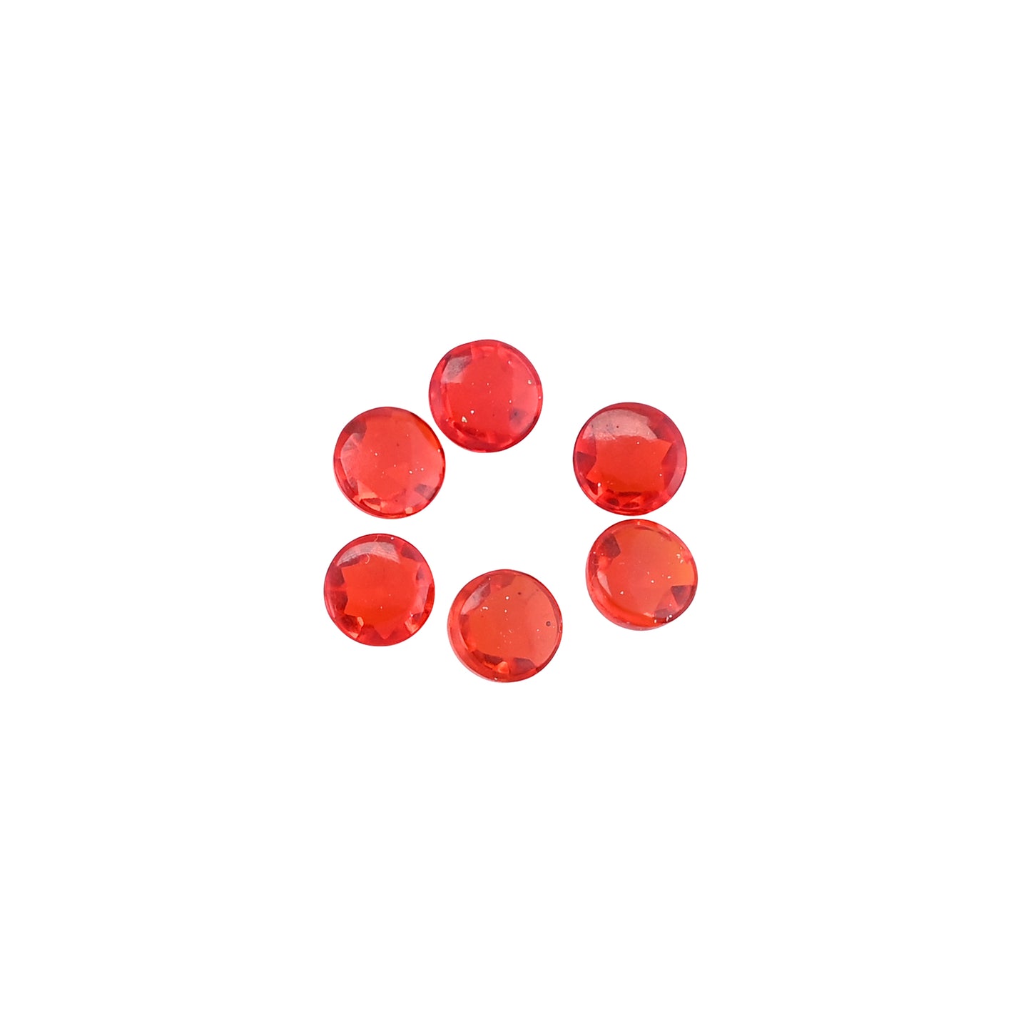 Red Hydro 6mm Round 5.45 Cts Wholesale 6 Pcs Gemstone Lot