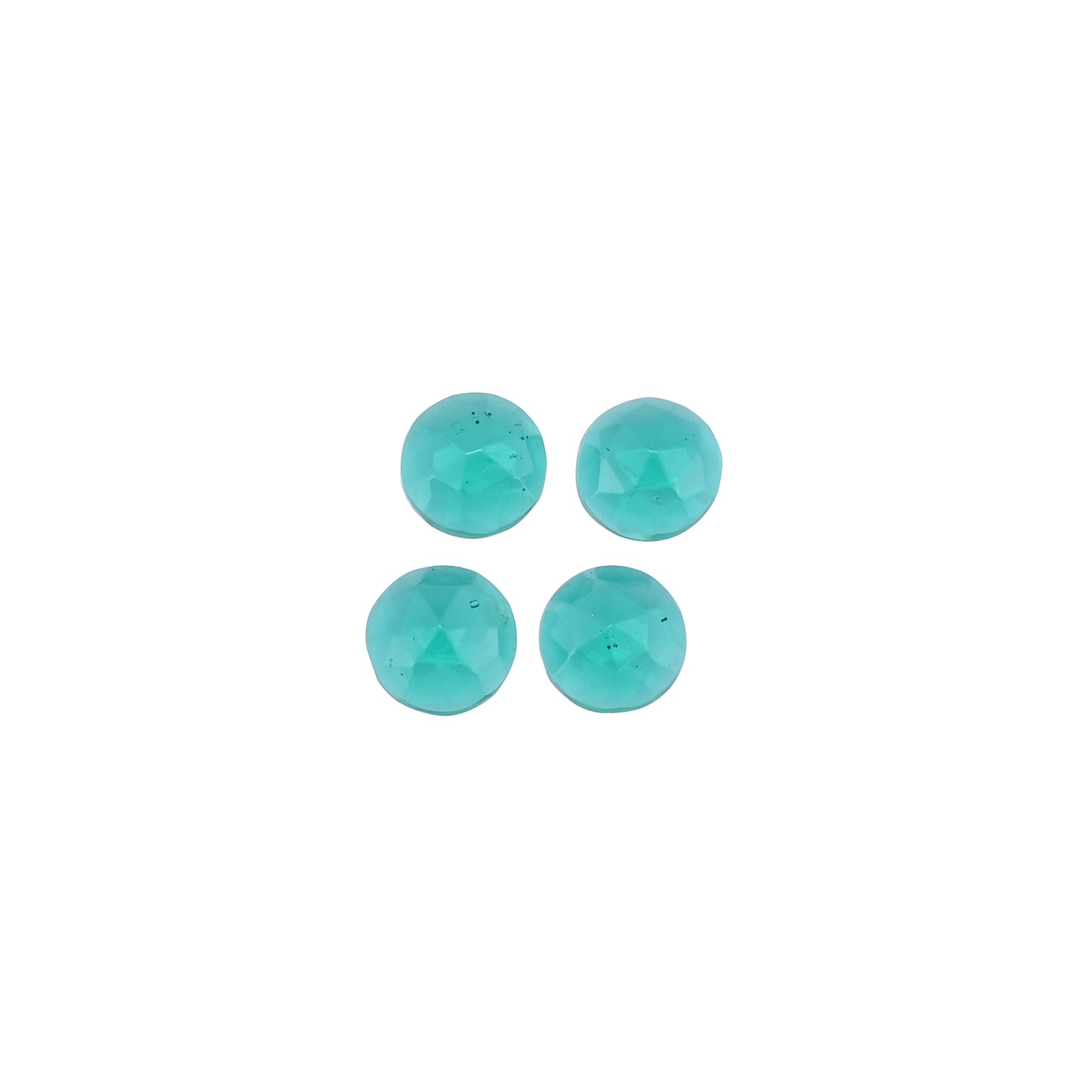 Neon Apatite Hydro 8mm Round 7.30 Cts Wholesale 4 Pcs Gemstone Lot