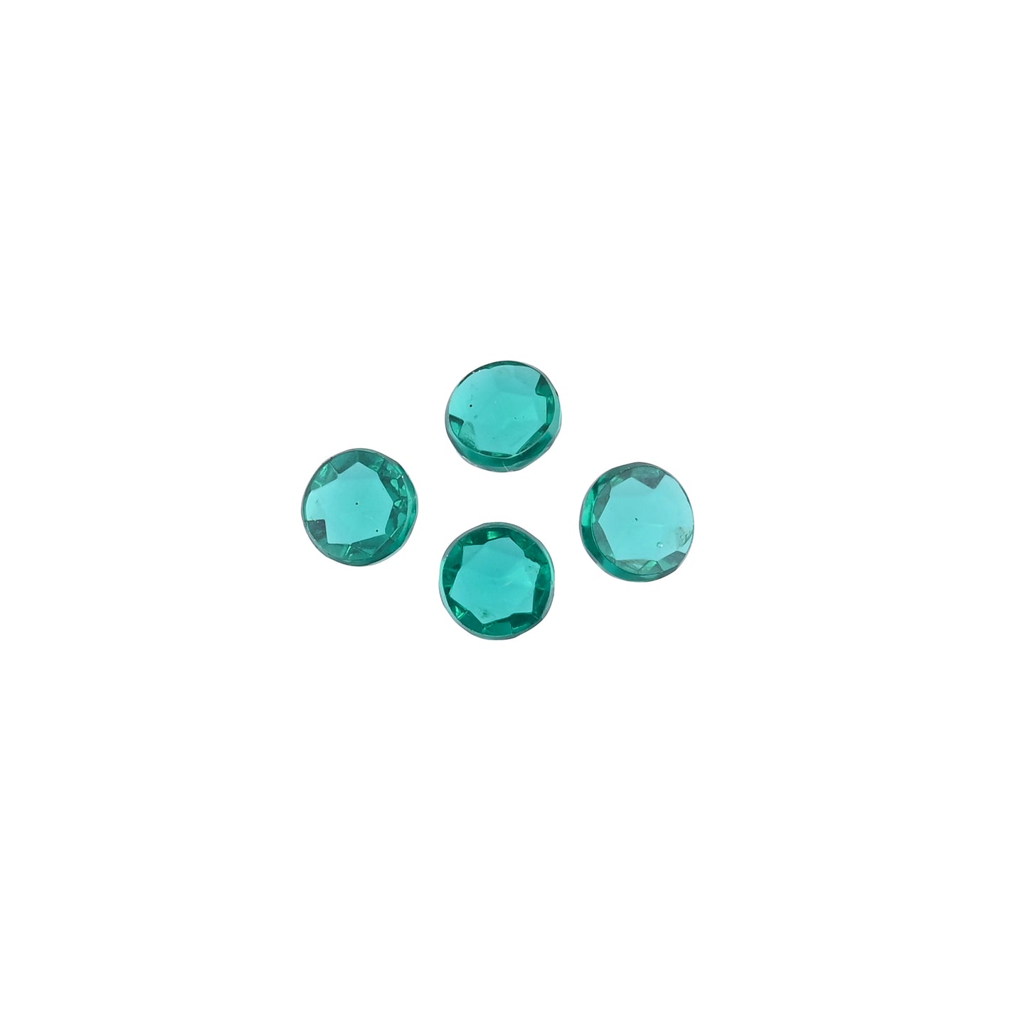 Neon Apatite Hydro 8mm Round 7.30 Cts Wholesale 4 Pcs Gemstone Lot