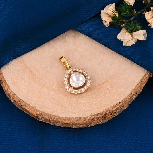 925 Moissanite Sterling Silver Cubic Zirconia Pendant