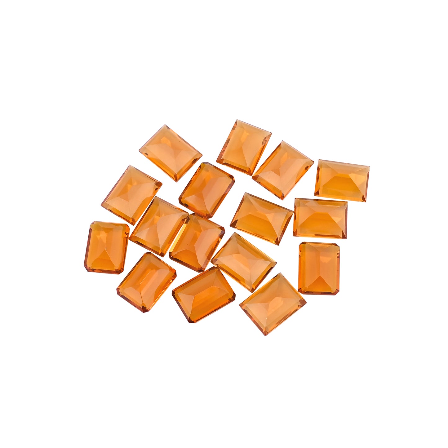 Orange Citrine Hydro 16x12mm Octagon Cut Stone 163.55 Cts Wholesale 16 Pcs Gemstone Lot
