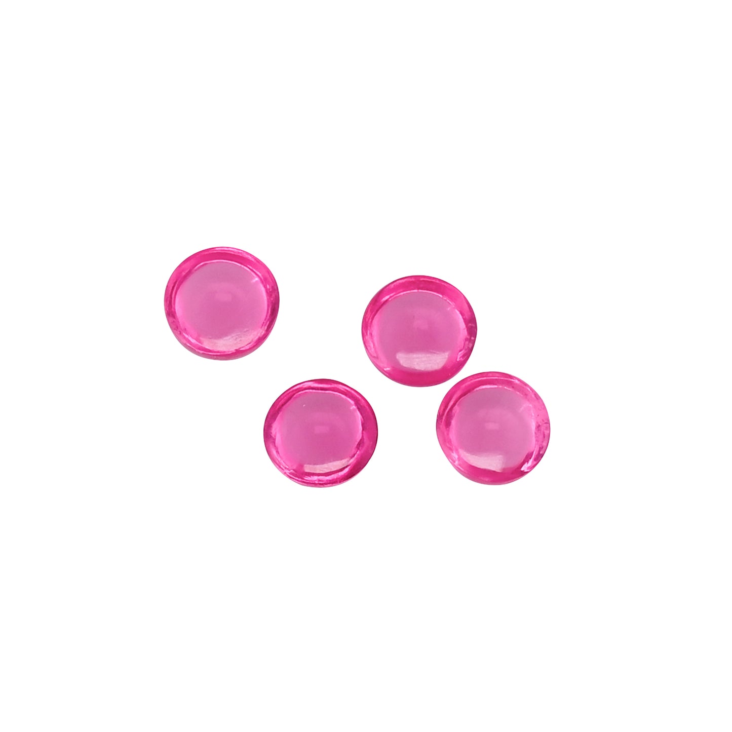 Pink Tourmaline Hydro 8mm Round Cabochon 8.90 Cts Wholesale 4 Pcs Gemstone Lot