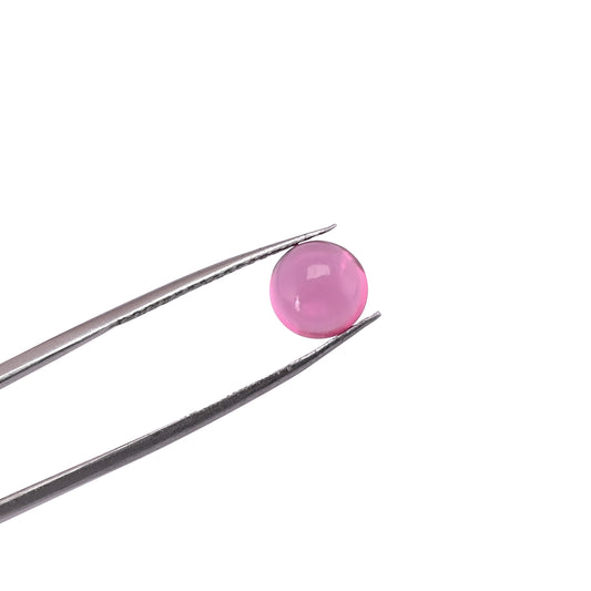 Pink Tourmaline Hydro 8mm Round Cabochon 8.90 Cts Wholesale 4 Pcs Gemstone Lot