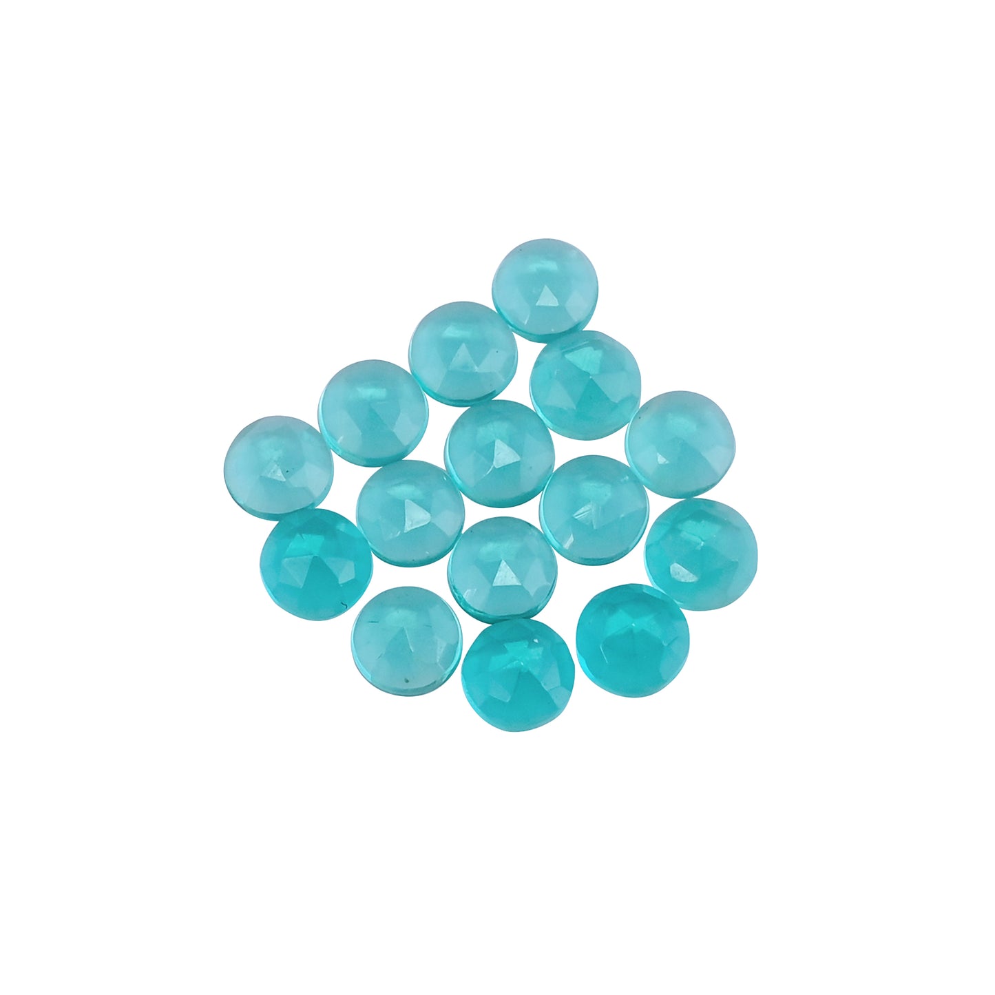 Neon Apatite Hydro 6mm Round 11.80 Cts 15 Pcs Gemstone Lot