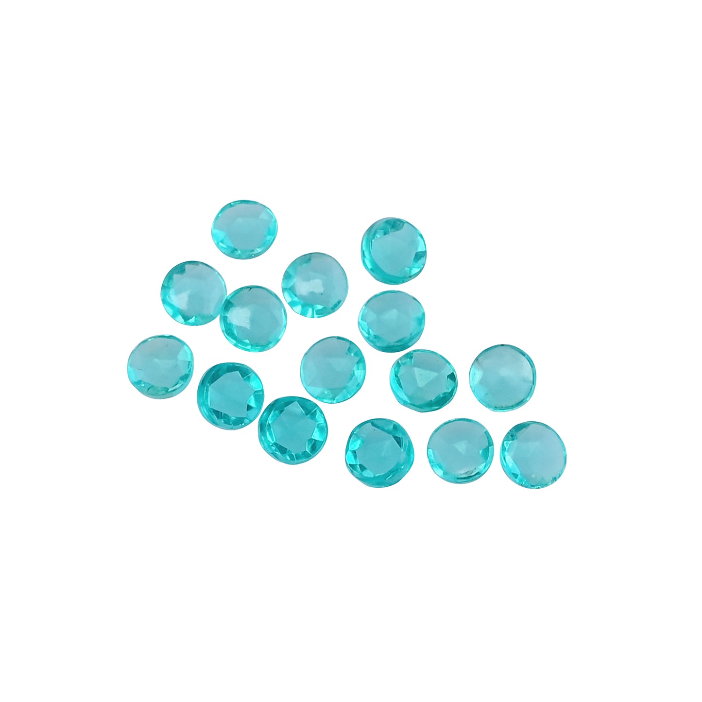 Neon Apatite Hydro 6mm Round 11.80 Cts 15 Pcs Gemstone Lot