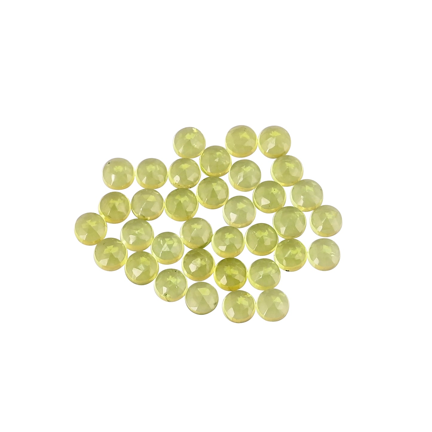 Peridot Hydro 5mm Round 22.60 Cts Wholesale 35 Pcs Gemstone Lot