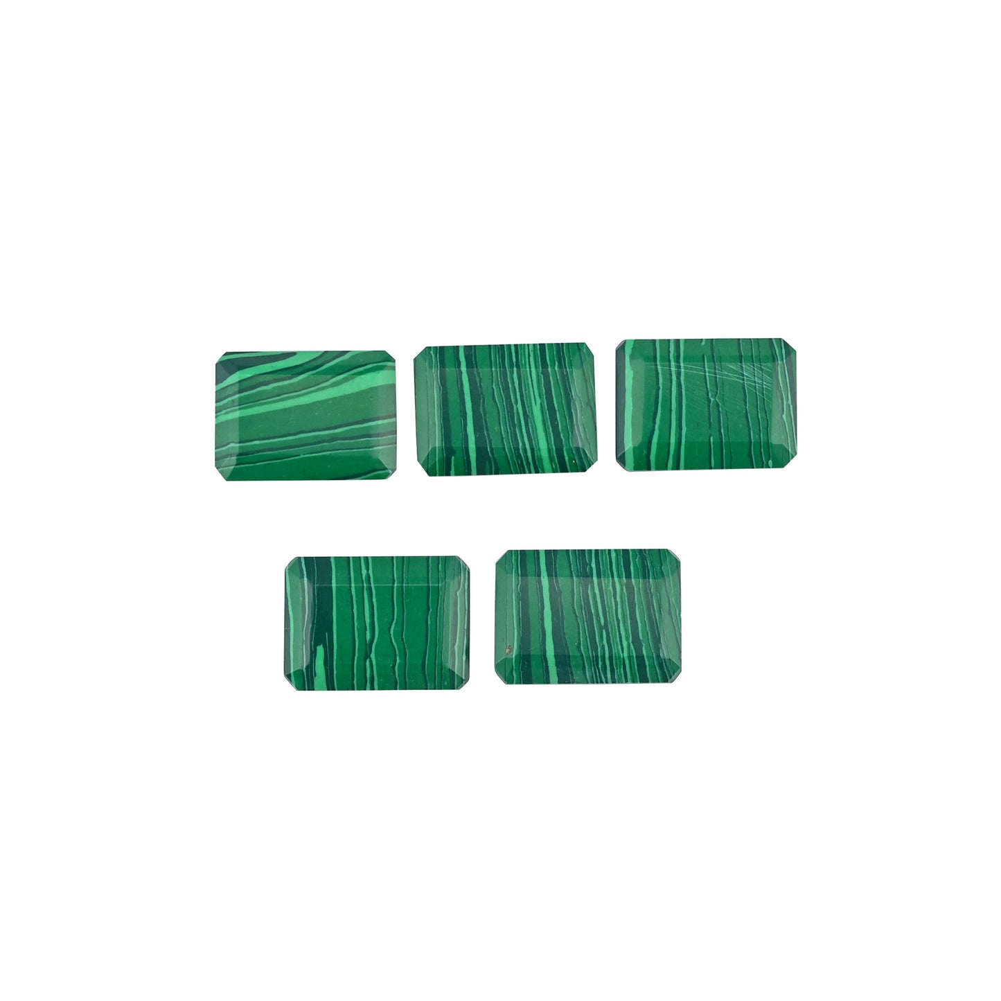 Synthetic Malachite 22x16mm Octagon 18.18 Cts Wholesale 5 Pcs Gemstone Lot
