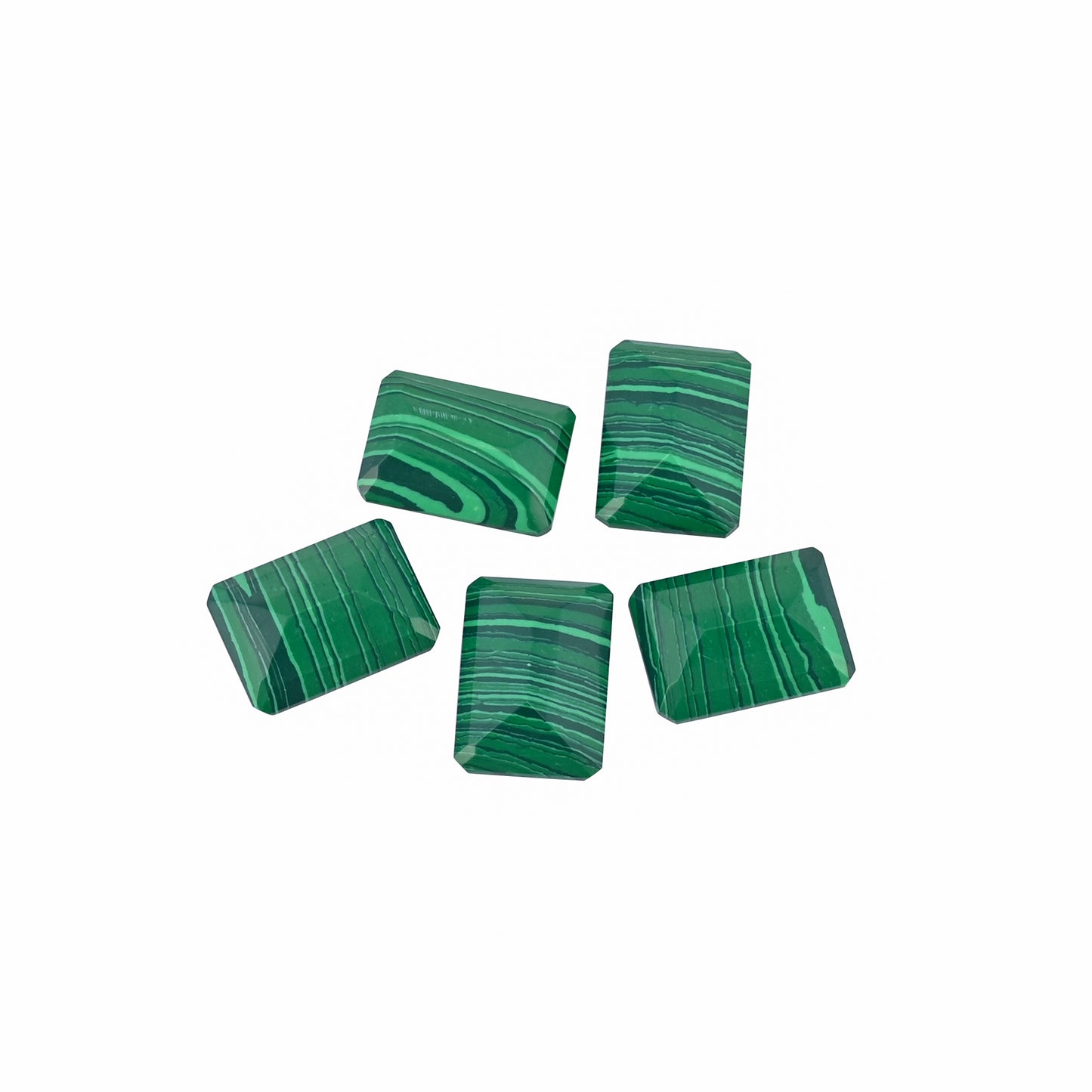 Synthetic Malachite 22x16mm Octagon 18.18 Cts Wholesale 5 Pcs Gemstone Lot
