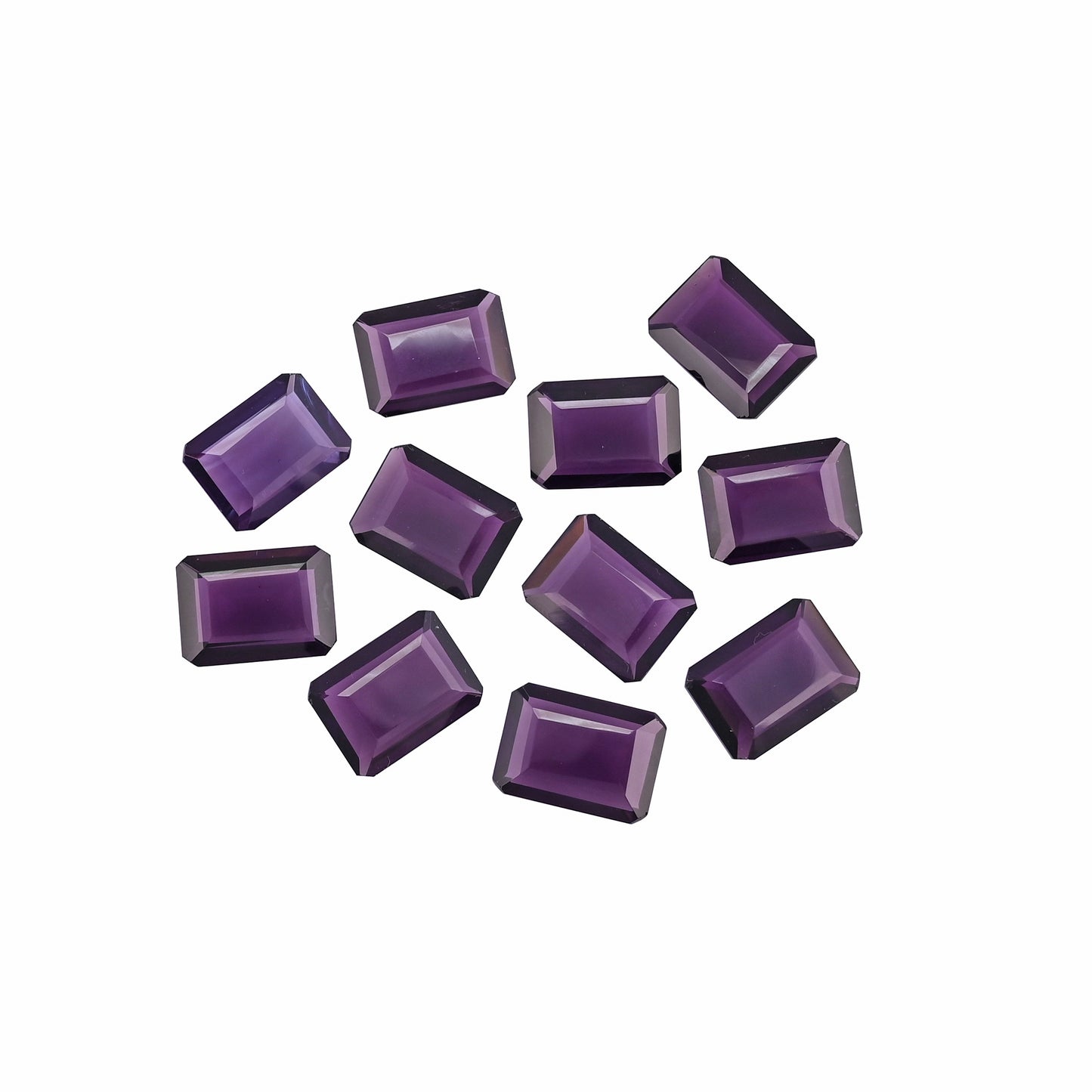 Amethyst Hydro 22x16mm Octagon 216.05 Cts Wholesale 11 Pcs Gemstone Lot