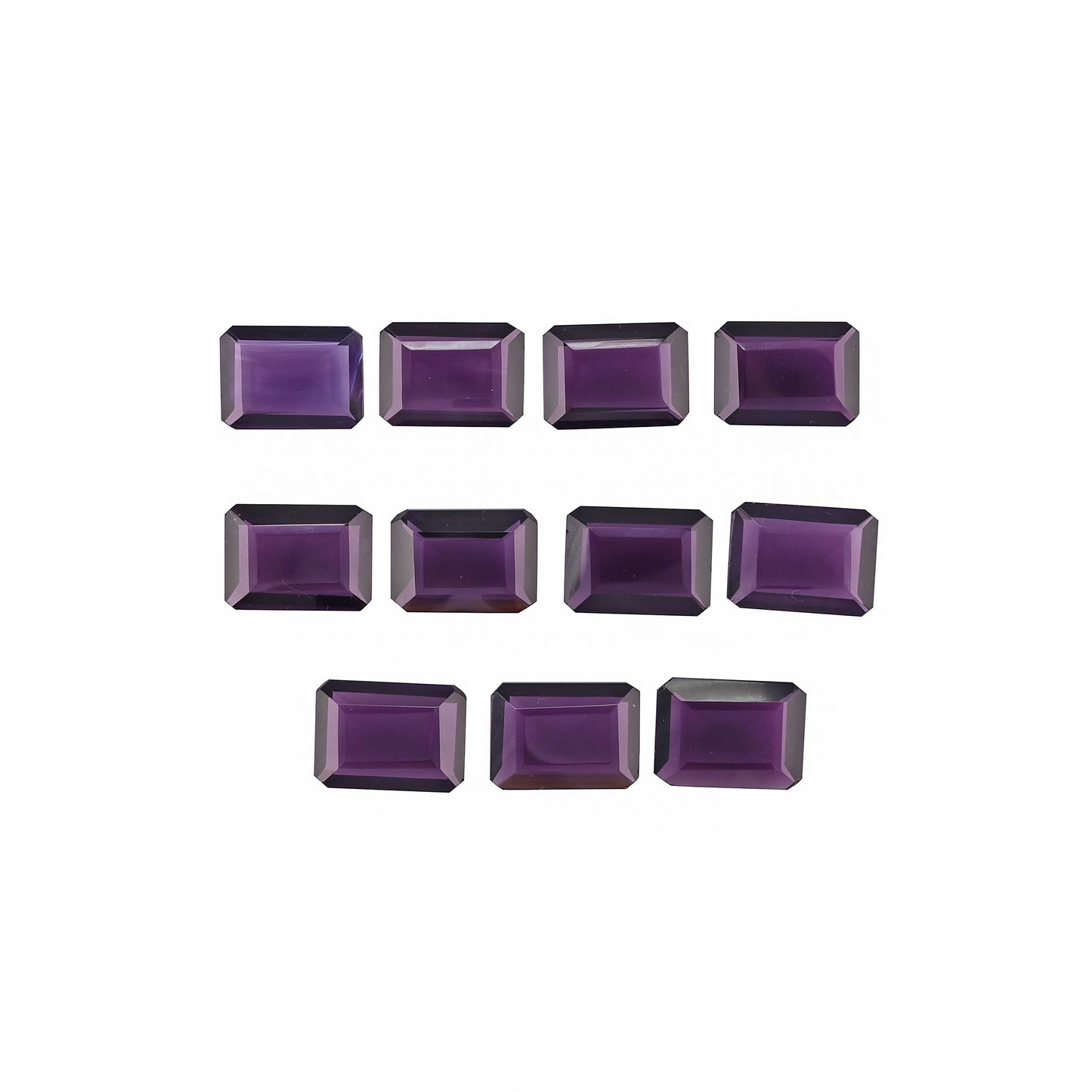 Amethyst Hydro 22x16mm Octagon 216.05 Cts Wholesale 11 Pcs Gemstone Lot