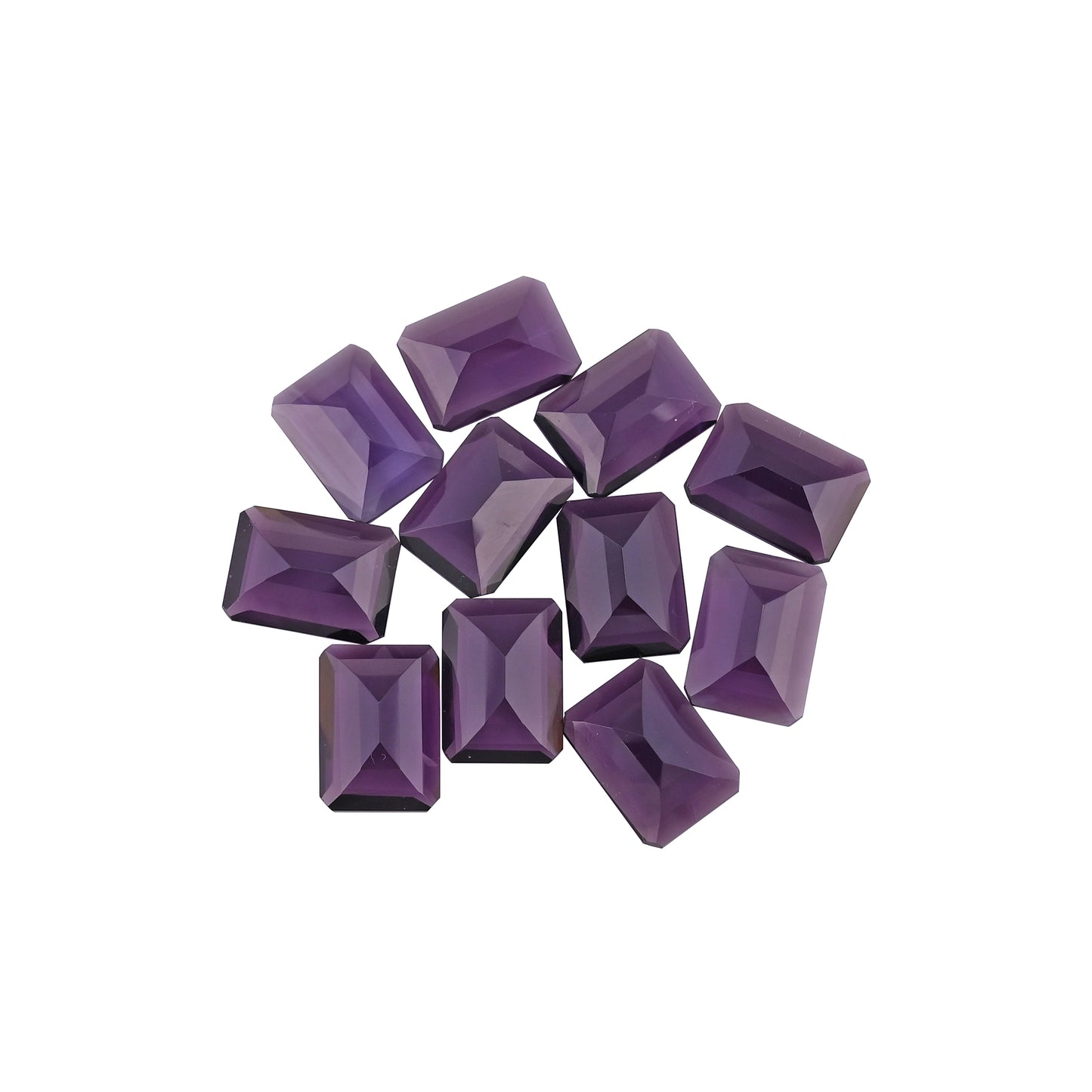 Amethyst Hydro 22x16mm Octagon 216.05 Cts Wholesale 11 Pcs Gemstone Lot