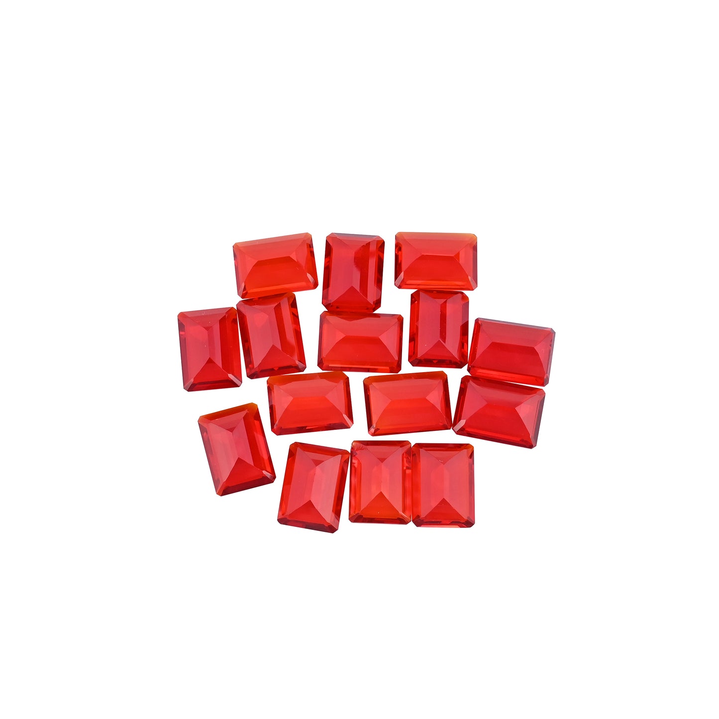 Red Hydro 22x16mm Octagon 1219 Cts Wholesale 60 Pcs Gemstone Lot