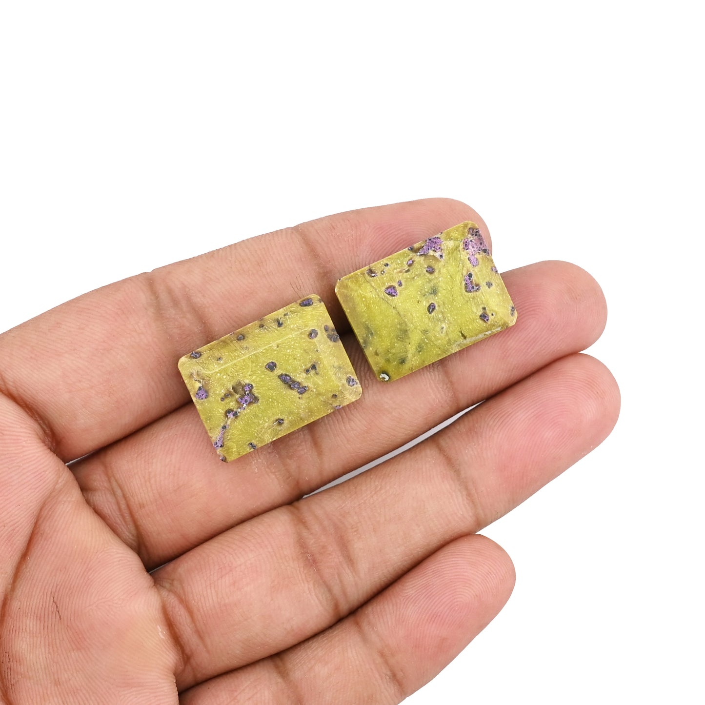 Synthetic Frog Skin Jasper 22x16mm Octagon 36.60 Cts 2 Pcs Gemstone