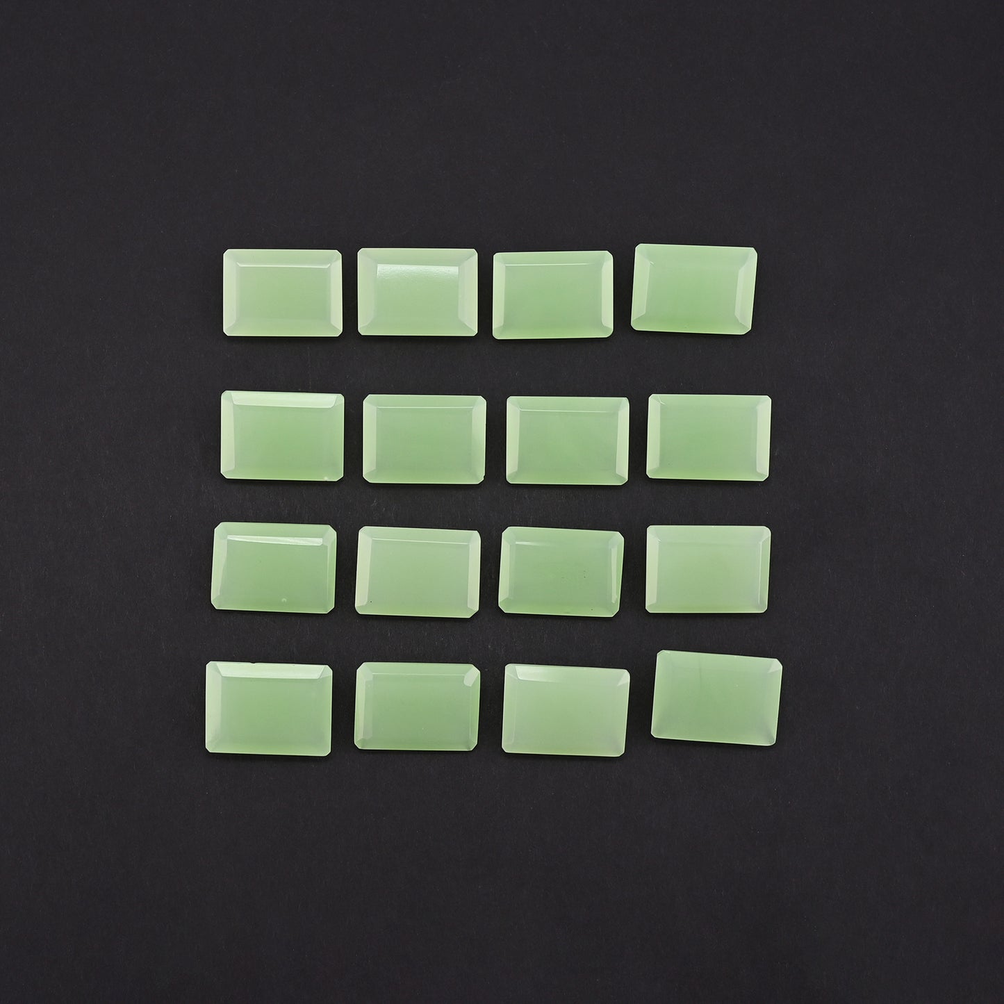 Prehnite Chalcedony 22x16mm Octagon 64.49 Cts Wholesale 16 Pcs Gemstone Lot