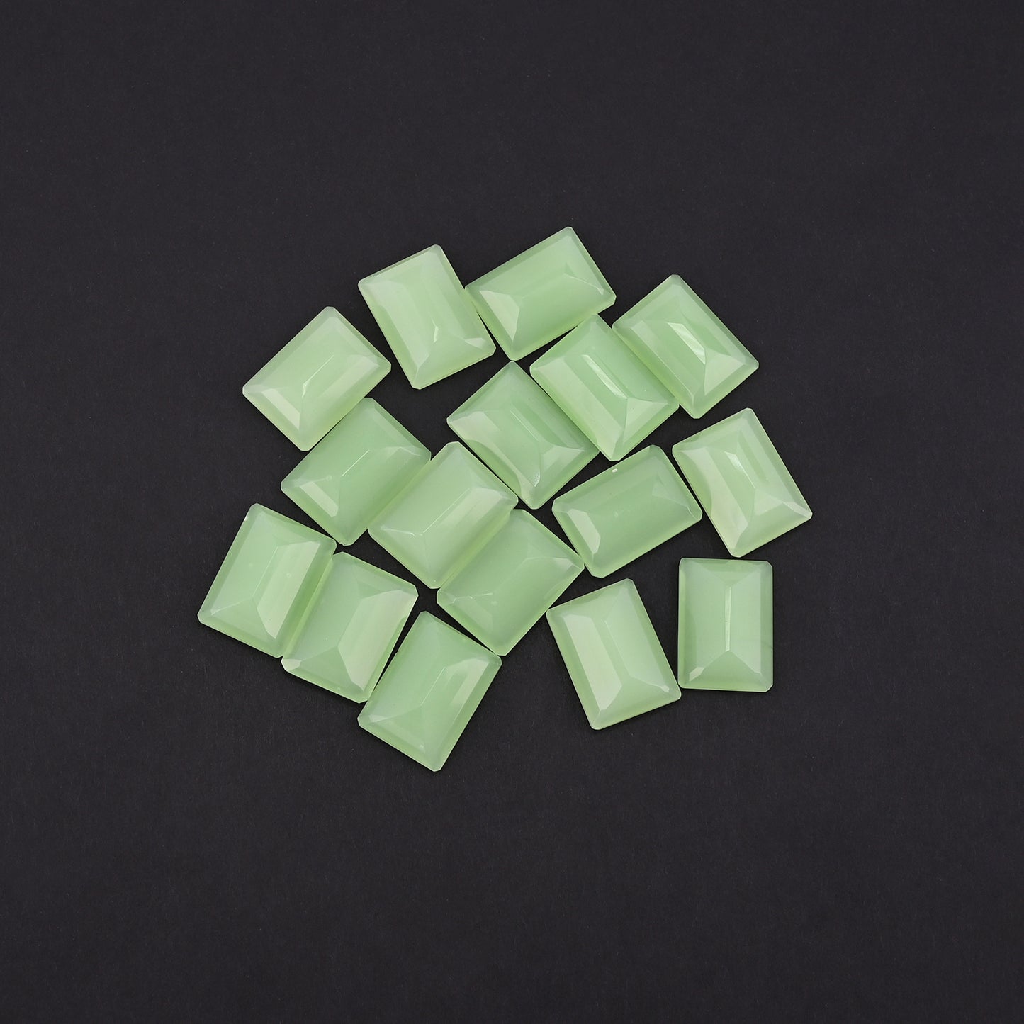 Prehnite Chalcedony 22x16mm Octagon 64.49 Cts Wholesale 16 Pcs Gemstone Lot