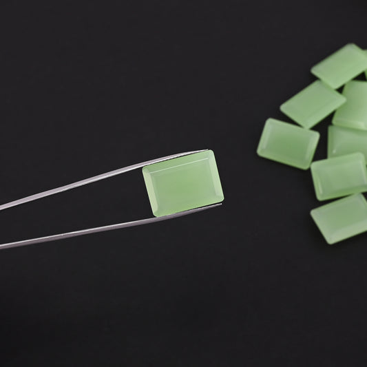 Prehnite Chalcedony 22x16mm Octagon 64.49 Cts Wholesale 16 Pcs Gemstone Lot