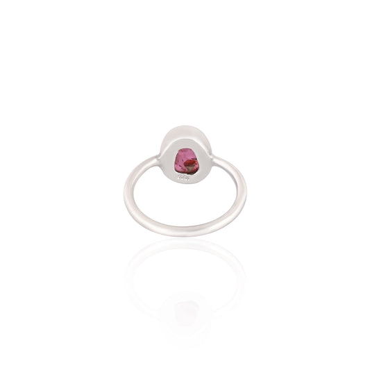 Pink Tourmaline Ring, 925 Silver Ring, Tourmaline Ring, Oval Ring, Pink Color Ring, Handmade Ring, Lucky Ring For Your Relation
