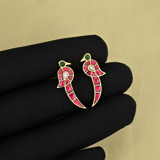 Kokum Multicolored Brass Earrings