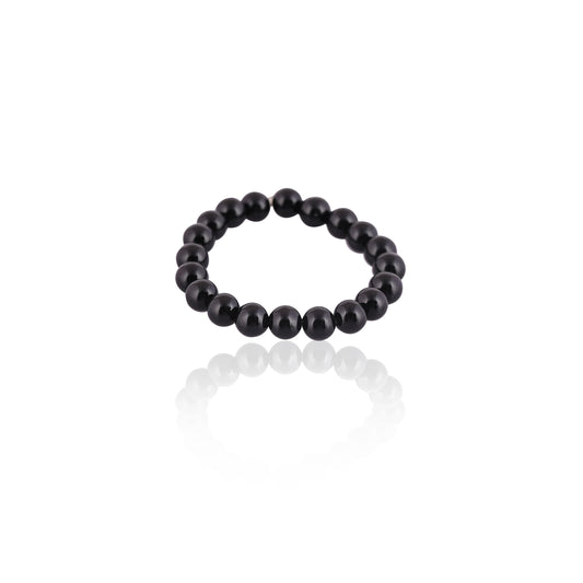 Beads Stackable Rings, Stretchable Elastic Handmade Rings, Gemstone Rings, Round 3 MM Beads Ring, Healing Crystal Beads Ring, Promise Rings