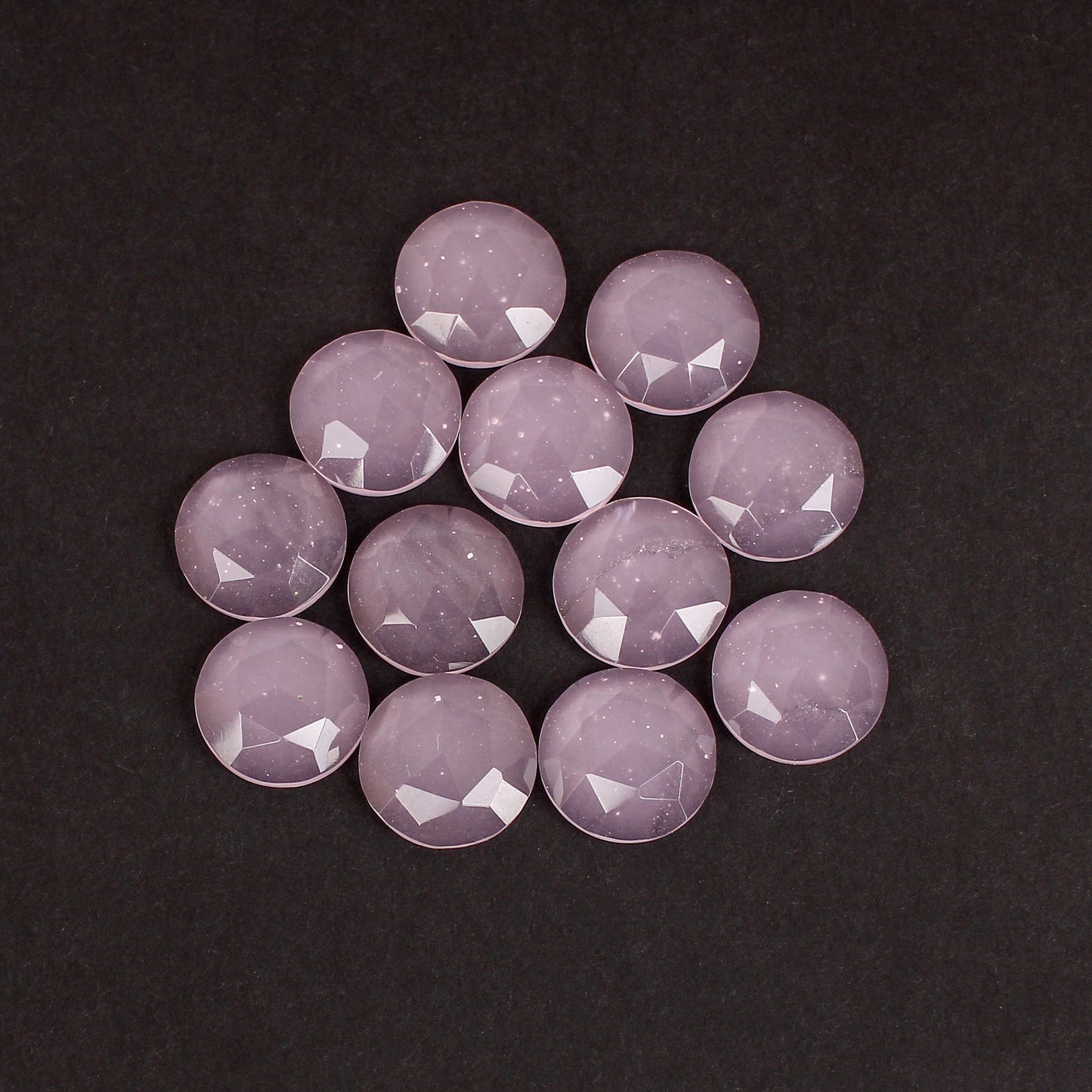 Rose Quartz Hydro 15x15mm Cut Stone 98.80 Cts Wholesale 12 Pcs Gemstone Lot