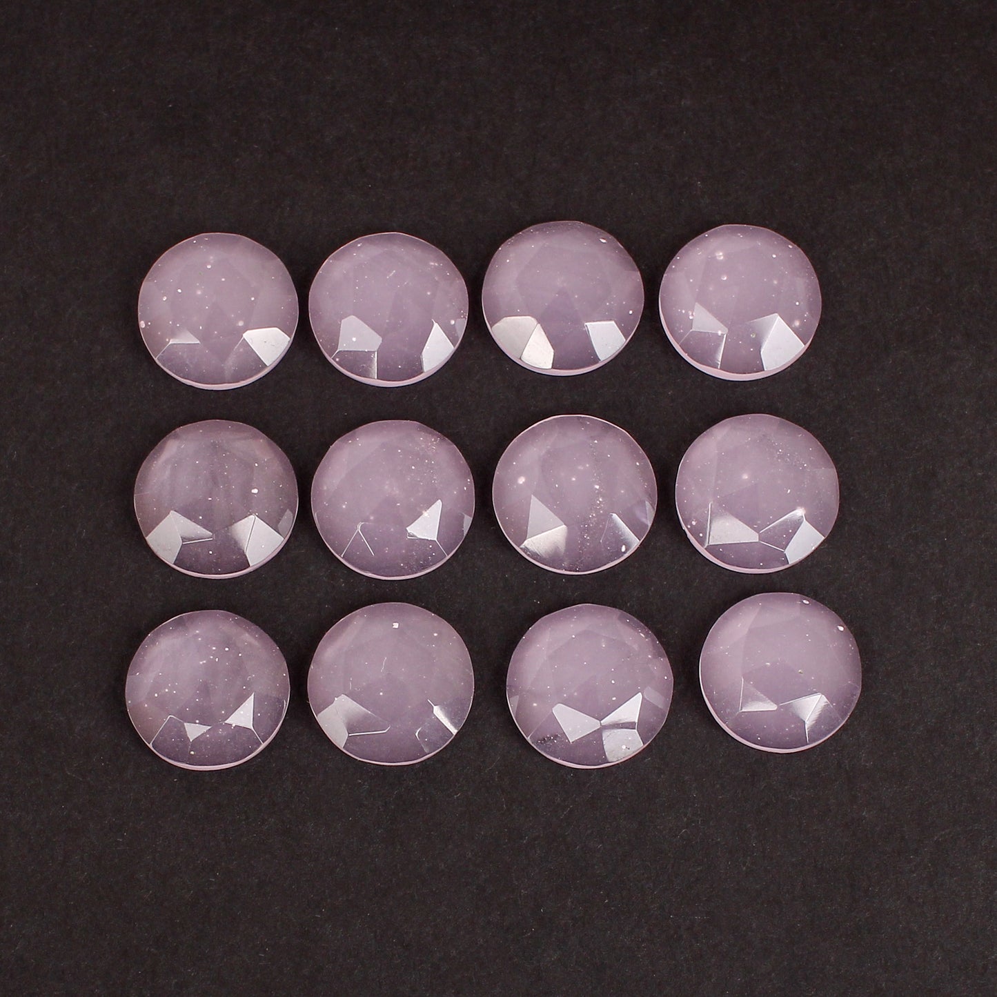 Rose Quartz Hydro 15x15mm Cut Stone 98.80 Cts Wholesale 12 Pcs Gemstone Lot