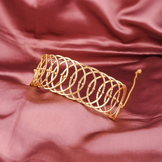 Handmade Brass Gold-Plated Statement Choker – Adjustable Ethnic Neckpiece for Women