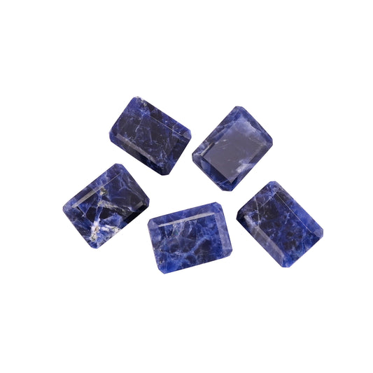 Natural Sodalite 22X16mm Octagon 5 Pcs 84.70 Cts Wholesale Gemstone Lot