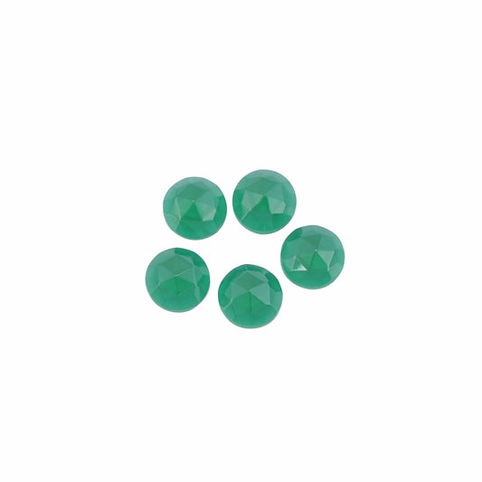 Green Hydro 8mm Round 9.70 Cts Wholesale 5 PCs Gemstone Lot