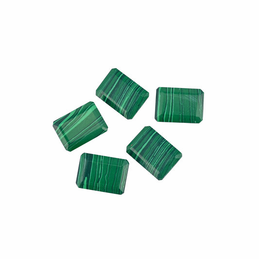 Synthetic Malachite 22x16mm Octagon 18.18 Cts Wholesale 5 Pcs Gemstone Lot