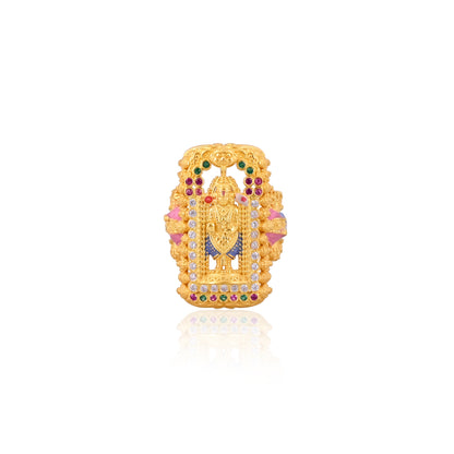 Dashavtara 925 Silver Enamel Ring