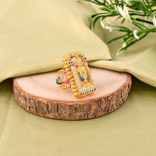 Dashavtara 925 Silver Enamel Ring