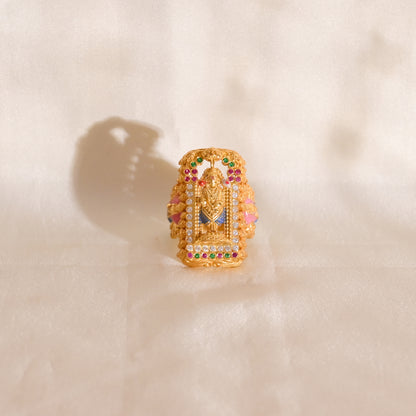 Dashavtara 925 Silver Enamel Ring