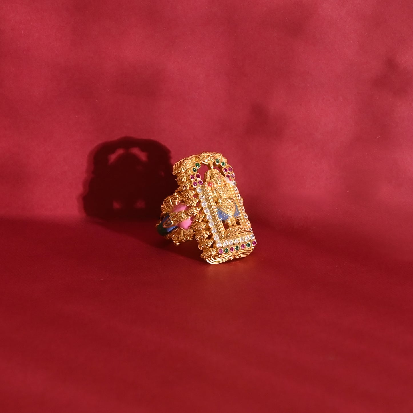 Dashavtara 925 Silver Enamel Ring