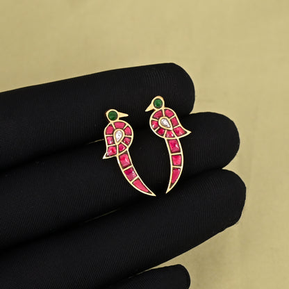 Kokum Multicolored Brass Earrings