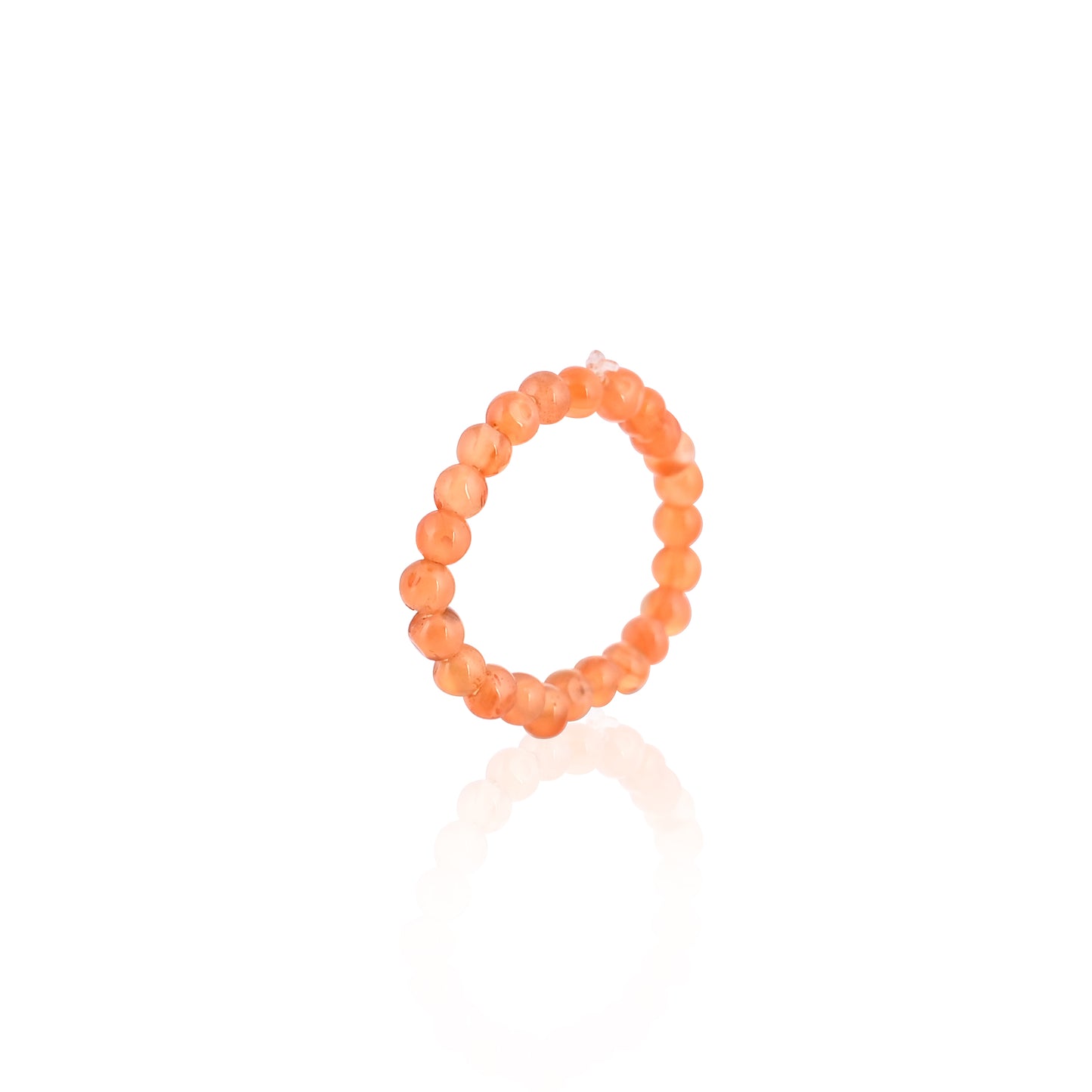 Beads Stackable Rings, Stretchable Elastic Handmade Rings, Gemstone Rings, Round 3 MM Beads Ring, Healing Crystal Beads Ring, Promise Rings