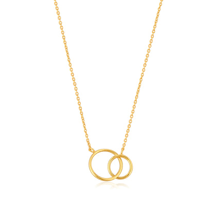 925 Sterling Silver Interlocking Circles Necklace