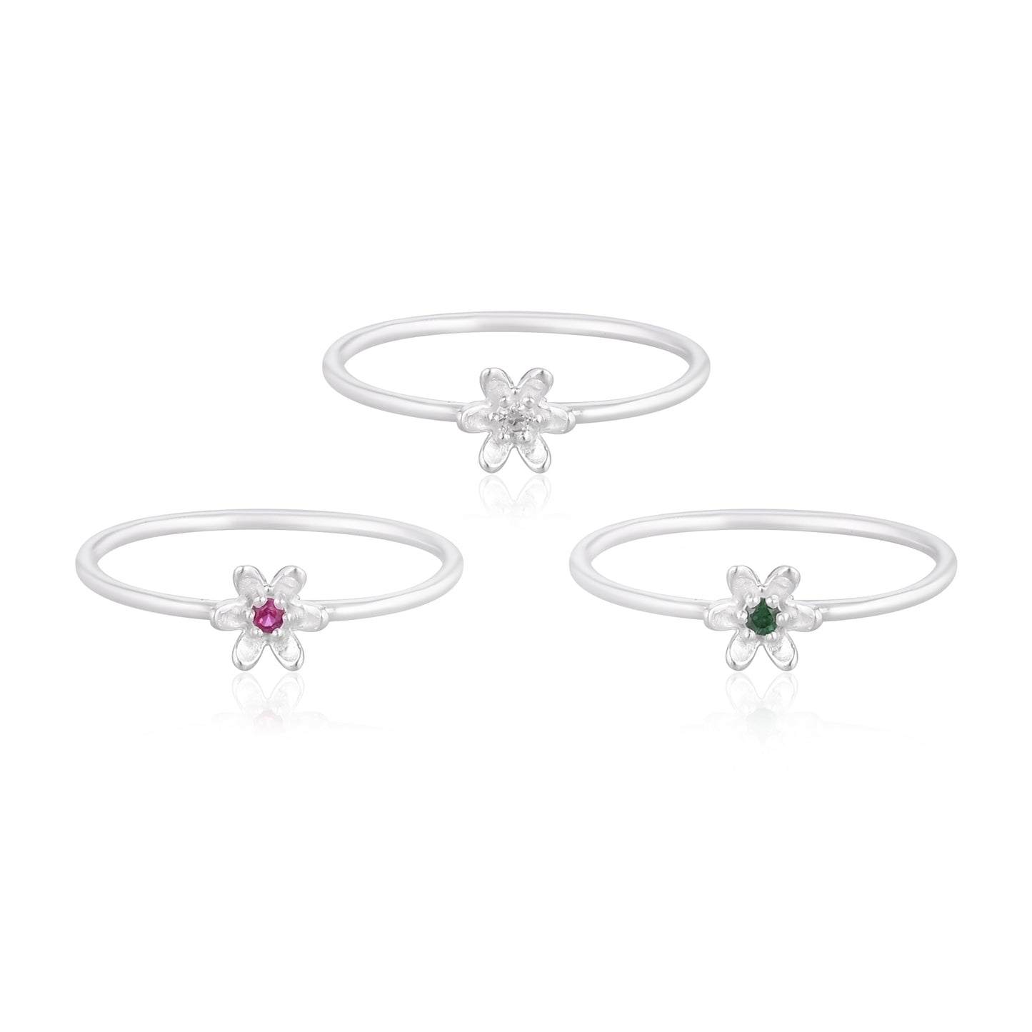 925 Sterling Silver Daisy Flower Ring