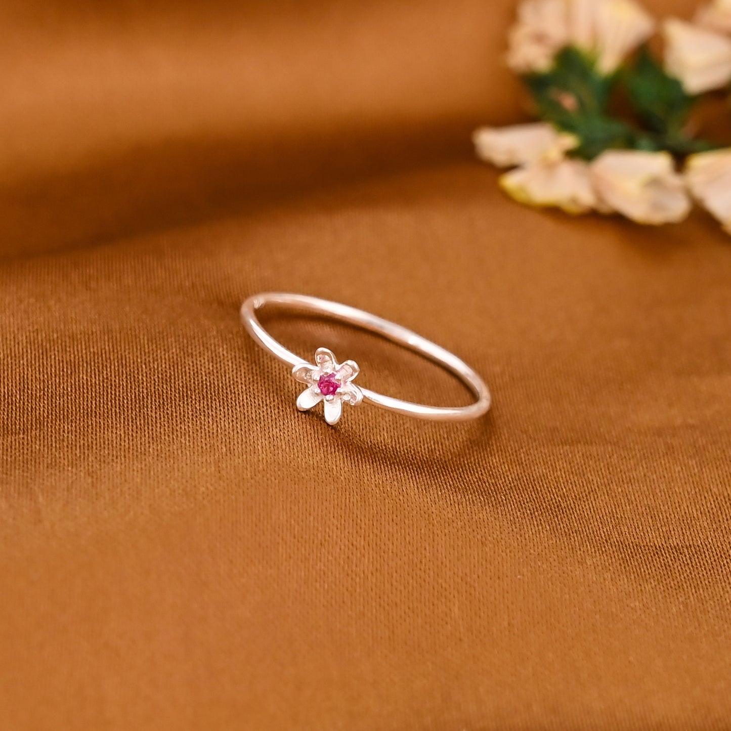 925 Sterling Silver Daisy Flower Ring