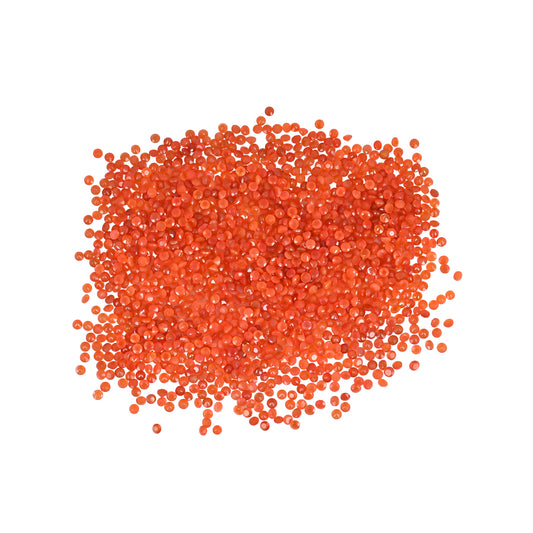 Natural Carnelian 3mm Round Cut Stone 159.45 Cts Wholesale Gemstone Lot