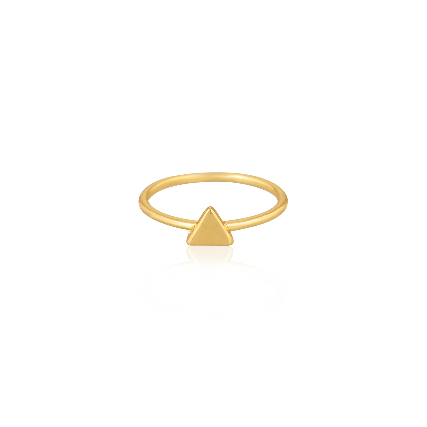 Minimalist 925 Silver Triangle Ring
