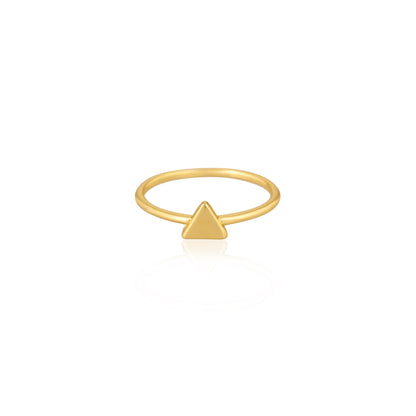 Minimalist 925 Silver Triangle Ring