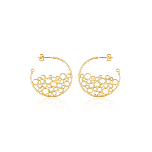 Bubble Hoop Earrings | Contemporary Statement Earrings