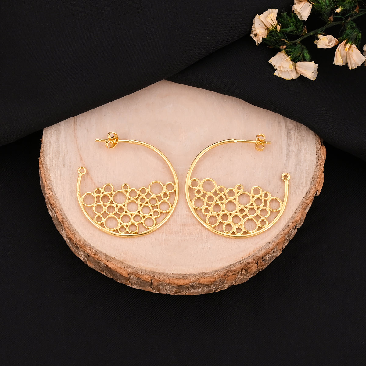 Bubble Hoop Earrings | Contemporary Statement Earrings